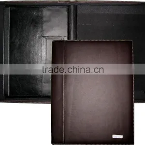PU MATERIAL WRITING FOLDER WITH ZIPPER CLOSURE thumbnail-1