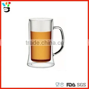 Double Wall Glass Cup Beer Glasses thumbnail-4