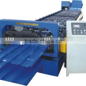 820 High Quality Corrugate Cold Bending Color Steel Roll Forming Machine thumbnail-1