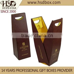 OEM Spot UV Coated Magnetic Wine Box,Wine Gift Packing Box,Paper Wine Box With Handle Make in Guangzhou thumbnail-2