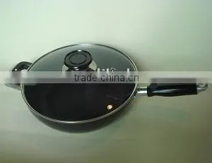 Aluminum Frypan With Glass Lid thumbnail-1