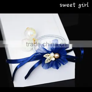 Square Crystal Ponytail Holder Rhinestone Elastic Hair Rope F109 thumbnail-1