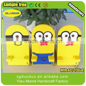Cute Kitty Carton 3d Soft Pvc Multiple Mobile Phone Holder thumbnail-5