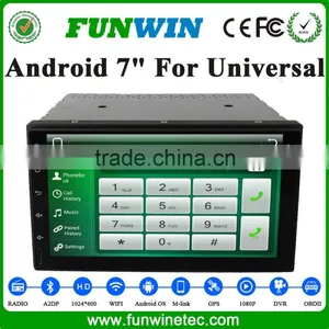 7" 2 Din Android Car Dvd Player for Universal With Car Gps Navigation Multimedia System Radio Bluetooth Support Mirror Link thumbnail-4