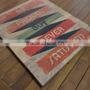 Wooden Vintage Style Sign - Wall Decoration WQ-006 thumbnail-4