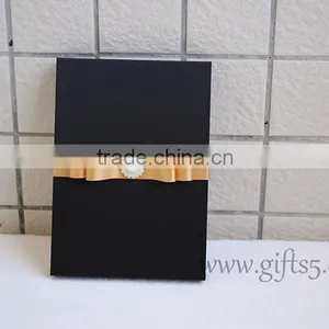 Handmade Black Wedding Invitation Packaging Boxes thumbnail-2