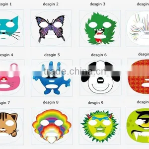 Children Custom Party Temporary Tattoos Mask Sticker Face Tattoos thumbnail-1
