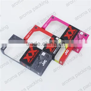 2016 New Design Paper Gift Packing Customer Logo Printed Cosmetic Box With Window for Makeup Brush thumbnail-2