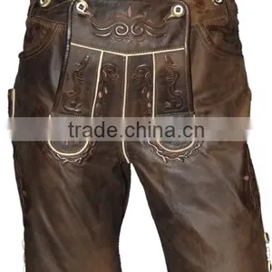 DARK BROWN SUEDE LADERHOSEN SHORT thumbnail-1