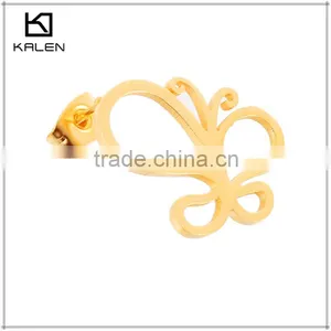 Earrings Saudi Gold Jewelry Fashion Zircon Stud Earrings thumbnail-3