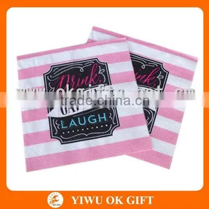 2015 Fashionable Bar Color Napkin, Party Supply thumbnail-1