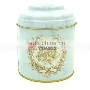 Round Tea Tin Box With Special Lid Tea Can Tin Box thumbnail-1