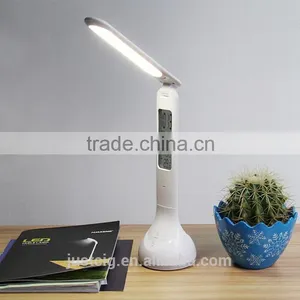 Factory LED Desk Table Lamp Rechargeable Portable Light Calendar Alarm Colck thumbnail-4