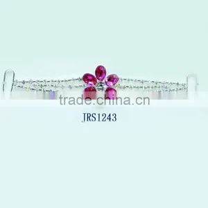 Hot-sales Elegant Flower-shaped Acrylic Rhinestones Shoe Decorations for Accessories Made in China thumbnail-1