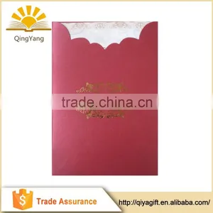 Decoration Customized Hot Stamping Luxury Unique Wedding Invitation Cards thumbnail-1