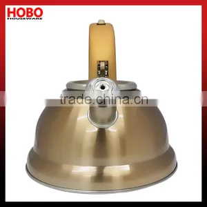 2.6L Copper Colour Stainless Steel Whistling Kettle Tea Kettle Tea Pot thumbnail-2