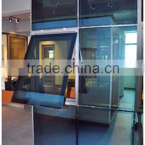 New Aluminum Glass Curtain Wall Design With Awning Window for Sale thumbnail-1