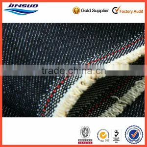 100% Cotton Denim Fabric for Jeans Rope Dyed 6s*6s 14 oz thumbnail-1