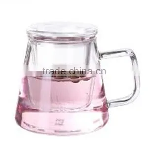 High Quality 350ml Heat Resistant Borosilicate Glass Tea Cup/pot Hand-made thumbnail-2