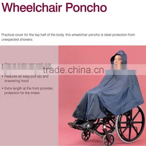 Rehabilitation Therapy Supplies Accessories Waterproof Safety Reflective Wheelchair Poncho Rain Suit thumbnail-1