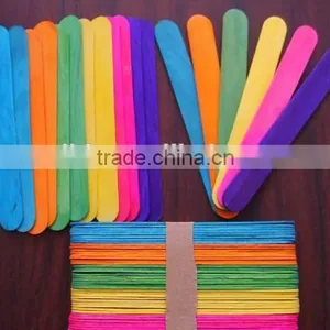 Birch Wooden Disposable Colorful Ice Cream Sticks thumbnail-1