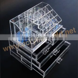 Wall Mounted Acrylic Cosmetic Makeup Organizer Holder thumbnail-5