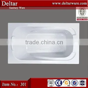 Cheap Small Corner Bathtub, Simple Pure Acrylic Drop-in Bathtub, Variety Bathtub for Hotel Project thumbnail-1