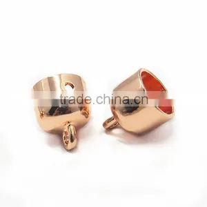 Gold Metal End Cap For Leather Cord thumbnail-4