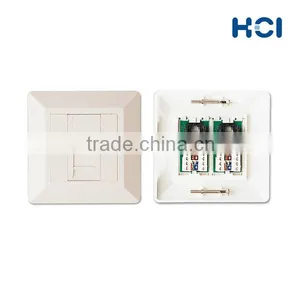 Cat5e RJ45 UTP Module Faceplate With Shutter thumbnail-2