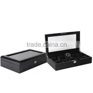 Chinese Factories Wholesale Custom Luxurious Wooden 10 Slot Watch Box, Piano Paint Beautiful Display Box thumbnail-1