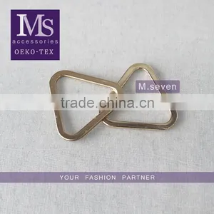 High Quality 100% Zinc Alloy Triangle Textile Garment Metal Buckles for Wholesale thumbnail-1