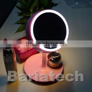 Fashional Touch Screen LED Make-up Mirror Lighted & Desktop Make Up Mirror With LED Light Lamp thumbnail-2