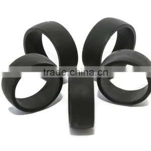 5 Silicone Wedding Rings Men's Sizes 8,9,10,11,12. Silicone Wedding Band Made of Medical Grade Silicone thumbnail-1