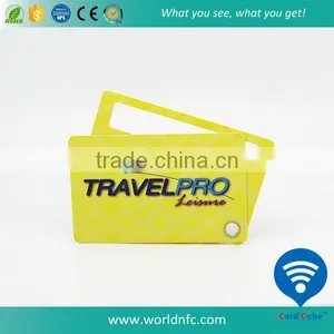 Promotion Plastic Baggage Tag Travel Tag With Transparent String thumbnail-1