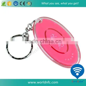 Waterproof RFID 125khz Keychain With PC Material With Hitag 1 Chip thumbnail-3