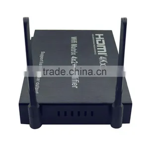 WIFI HDMI Matrix 4x2 + Amplifier (Support IOS/Android WIFI Display, 4Kx2K,Bass/speaker Output) thumbnail-5