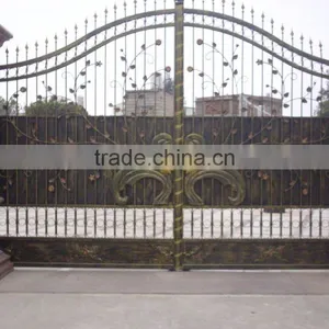 Bisini Luxury Sliding Design Gate, Sliding House Main Gate Design, New Sliding Design Big Iron Gate thumbnail-3