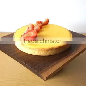 Modern Walnut Pedestal Cake Stand thumbnail-1