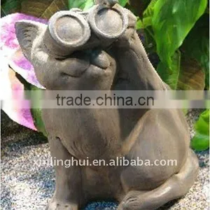 Cat Garden Statuary - Bird Lovers thumbnail-1