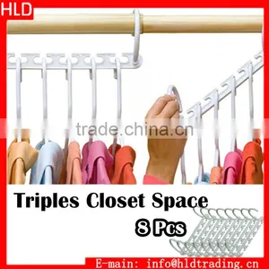 Triples Closet Space Organizer Wonder Expandable Clothes Hanger thumbnail-1