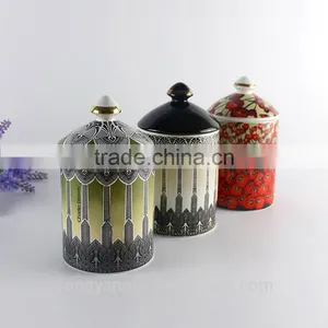 China Supplier New Premium Custom Christmas Wholesale Ceramic Unique Candle Jars Holder Cup thumbnail-2