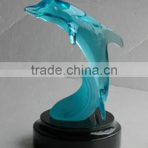 Wholesale Custom Resin Glass Dolphin Animal Figurines thumbnail-1