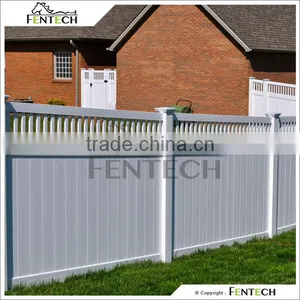 Fentech White Privacy PVC Fence for Garden, Yard thumbnail-1