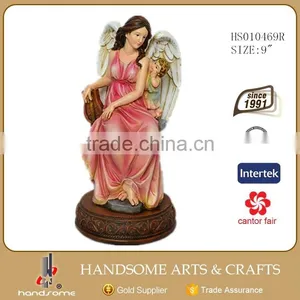 8.5 Inch Resin Craft Religious Items Home Decoration Guardian Angel Statues thumbnail-4
