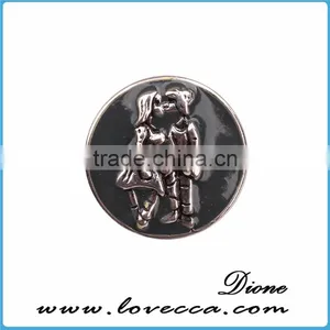 Push Button Jewelry Snap Button DIY Jewelry Rhinestone Button 18mm thumbnail-1