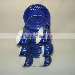 Stoneware Tea Cup and Saucer thumbnail-1