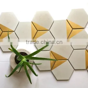 Handmade Cement Mosaic-tile Concrete Hexagon Wall Floor Tile thumbnail-1