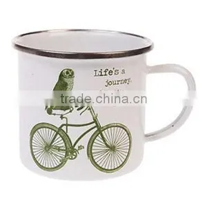 Galvanized Enamel Mug With Cute Designs thumbnail-1
