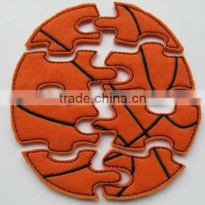 2017 Hot New Bestselling Product Wholesale Handmade Education Toy Kids Quite Game Basketball Felt Puzzle Made in China thumbnail-1
