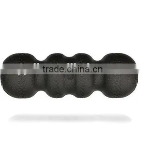 New 5-in-1 Black PRO Most Efficient & Comfortable Foam Roller Perfect Size Leg & Back Massage Roller thumbnail-1